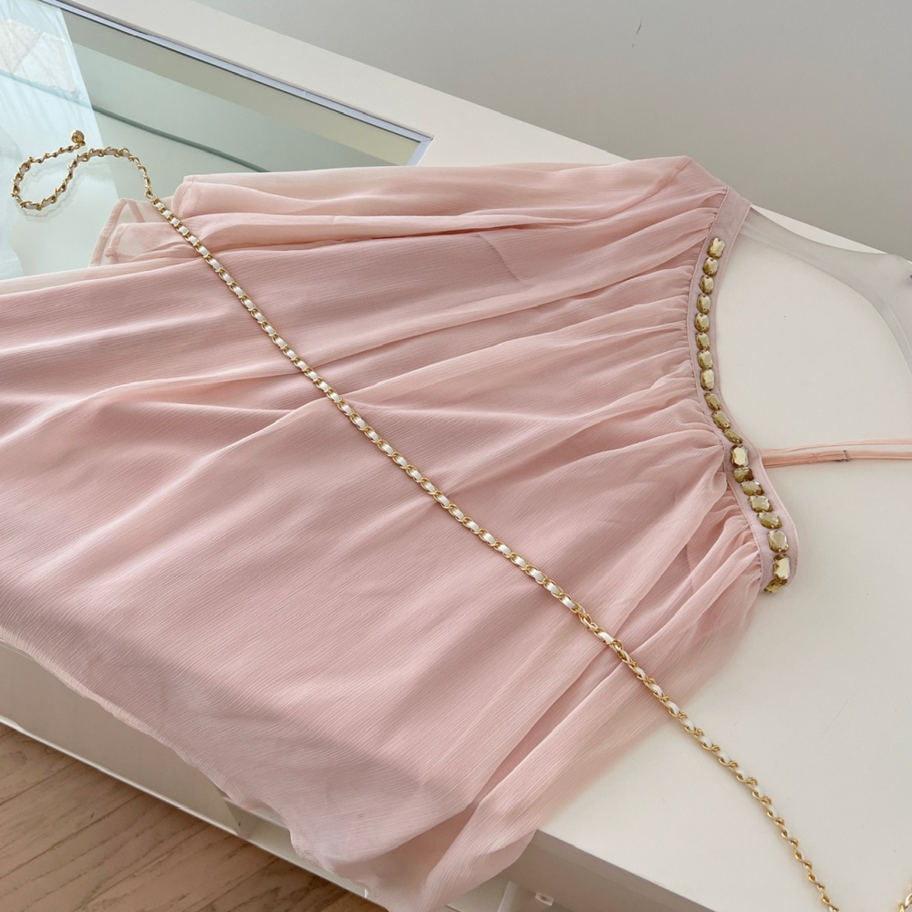 Sling sloping shoulder dress sexy T-back for women