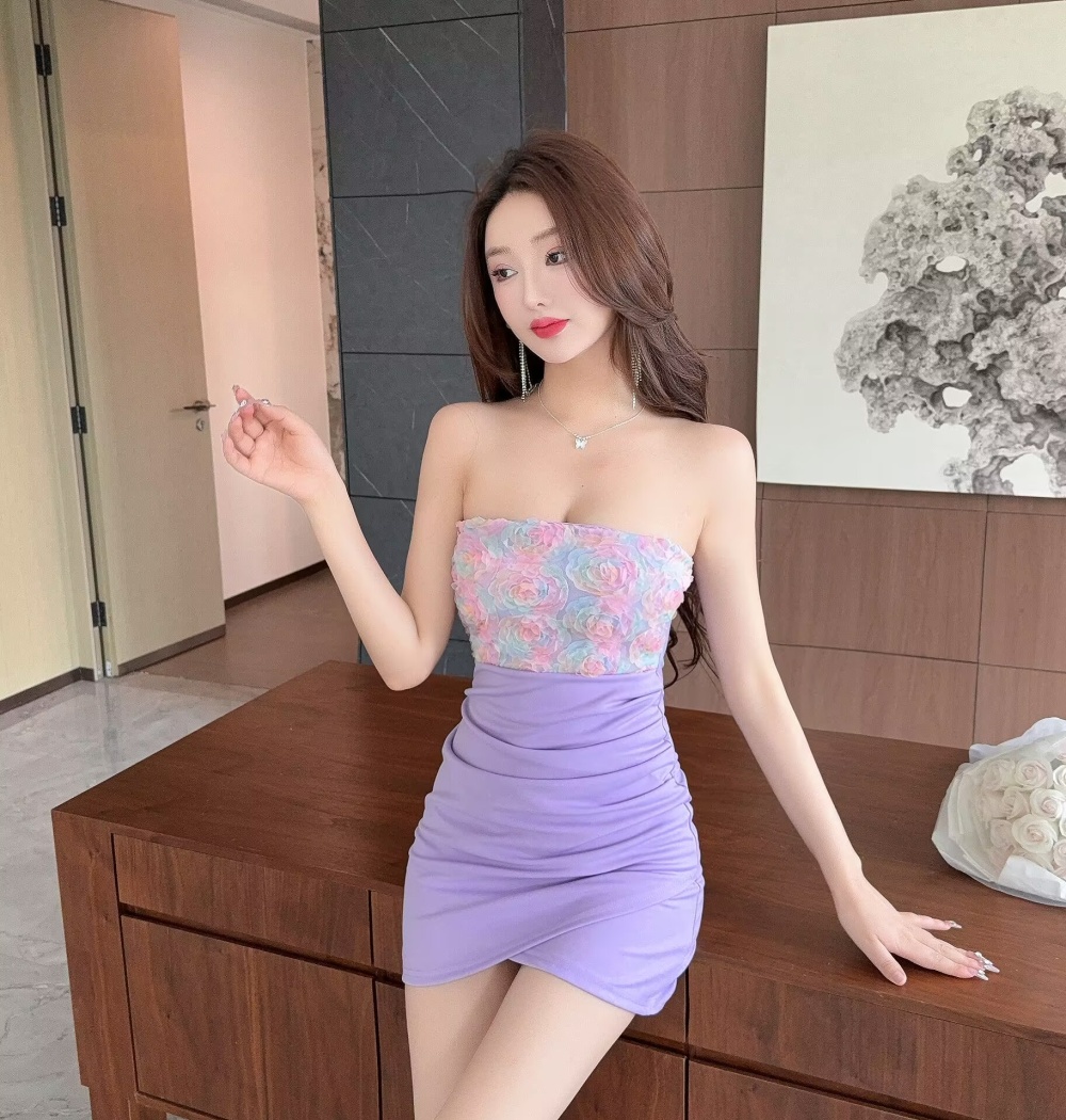 Spicegirl sling package hip sexy jacquard dress for women