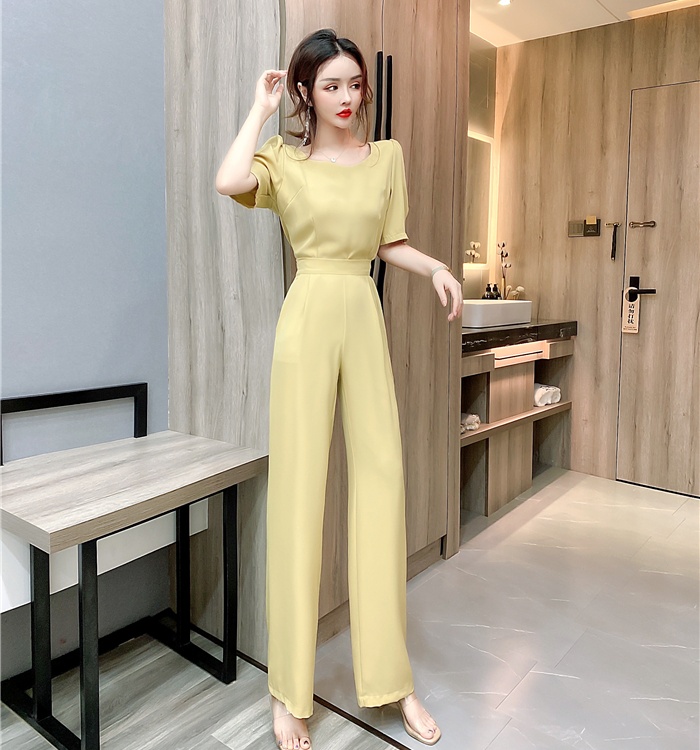 Halter summer bow long pants fashion slim tops 2pcs set