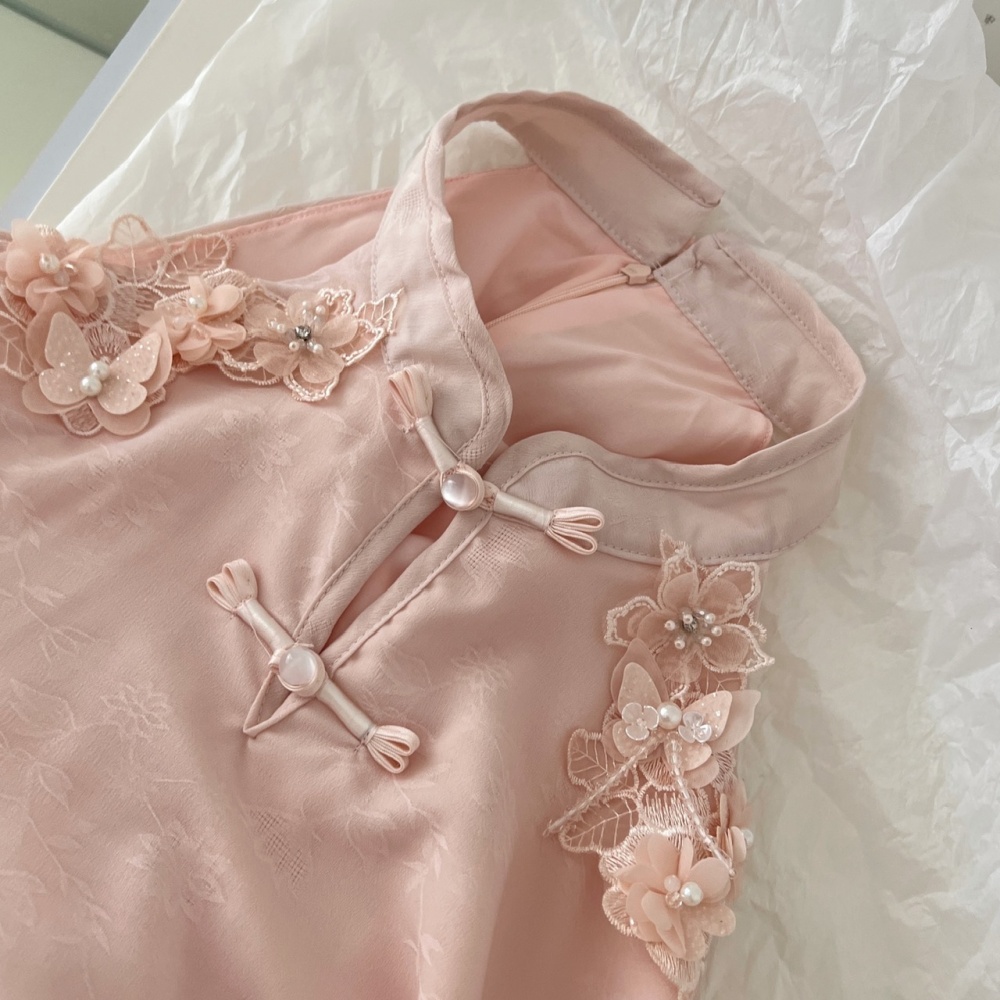 Chinese style short skirt loose skirt a set