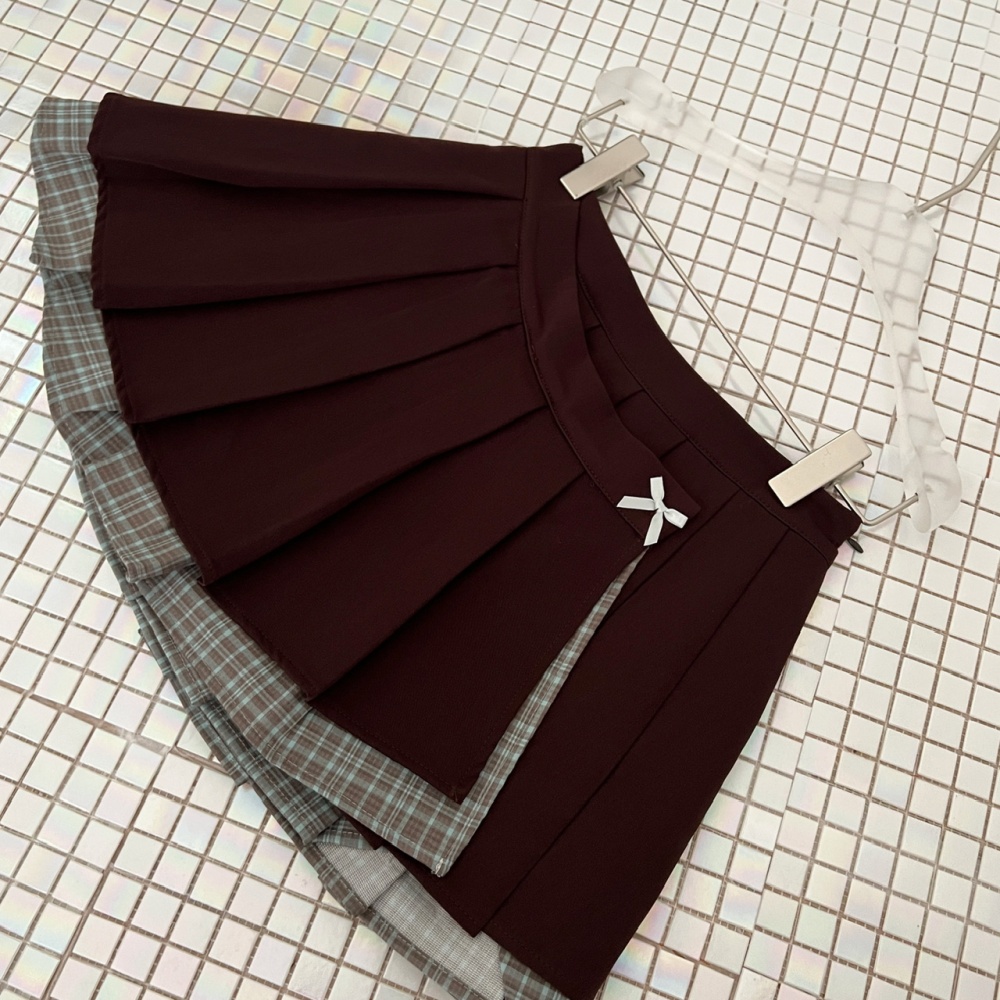 Spicegirl pleated shirt maiden skirt 2pcs set for women