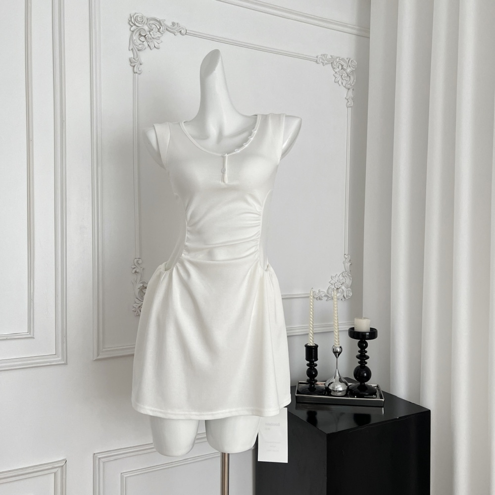 Summer relaxed dress slim elasticity T-back