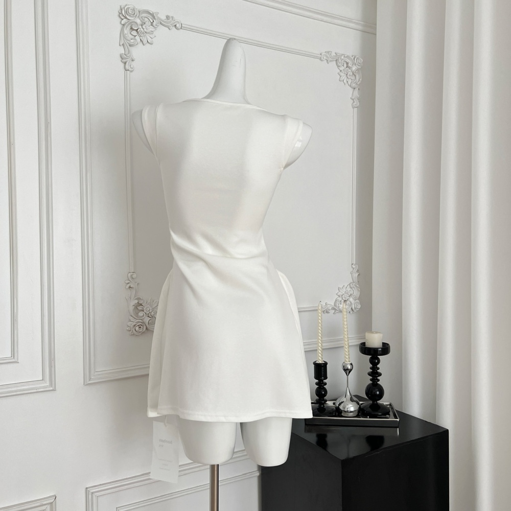 Summer relaxed dress slim elasticity T-back