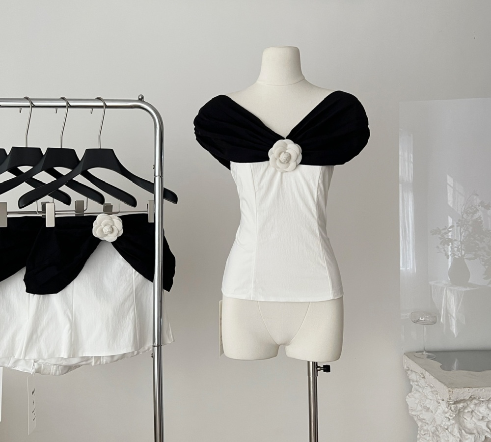Wrapped chest colors swan mixed colors tops