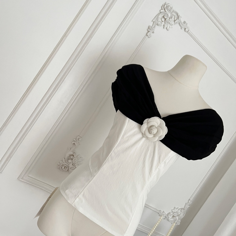 Wrapped chest colors swan mixed colors tops