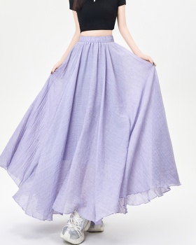 Summer cotton linen skirt big skirt long skirt for women