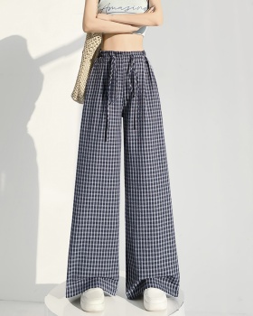 Slim casual pants lazy wide leg pants for women