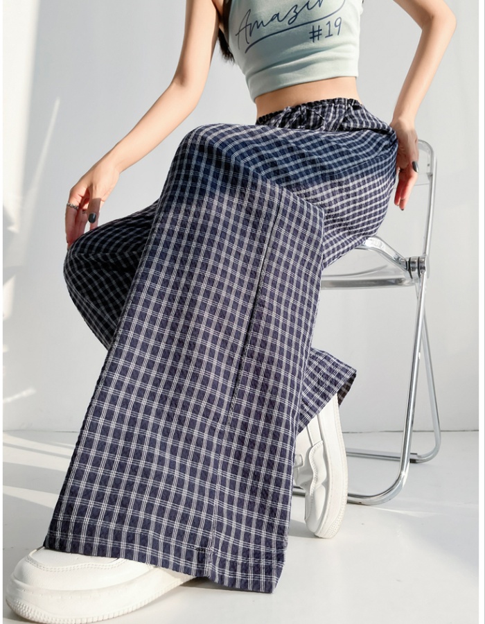 Slim casual pants lazy wide leg pants for women