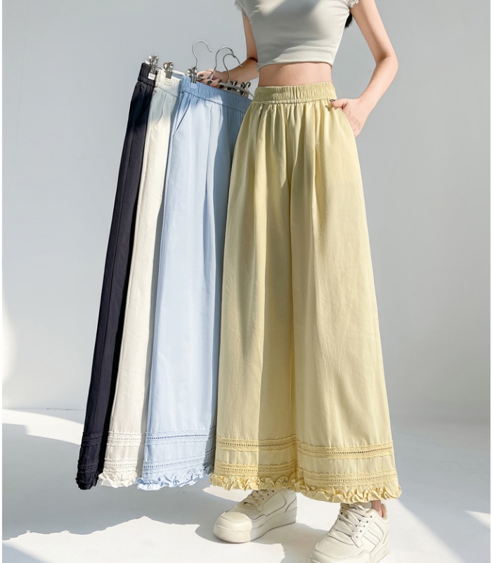 Summer hook flower nine pants loose casual pants