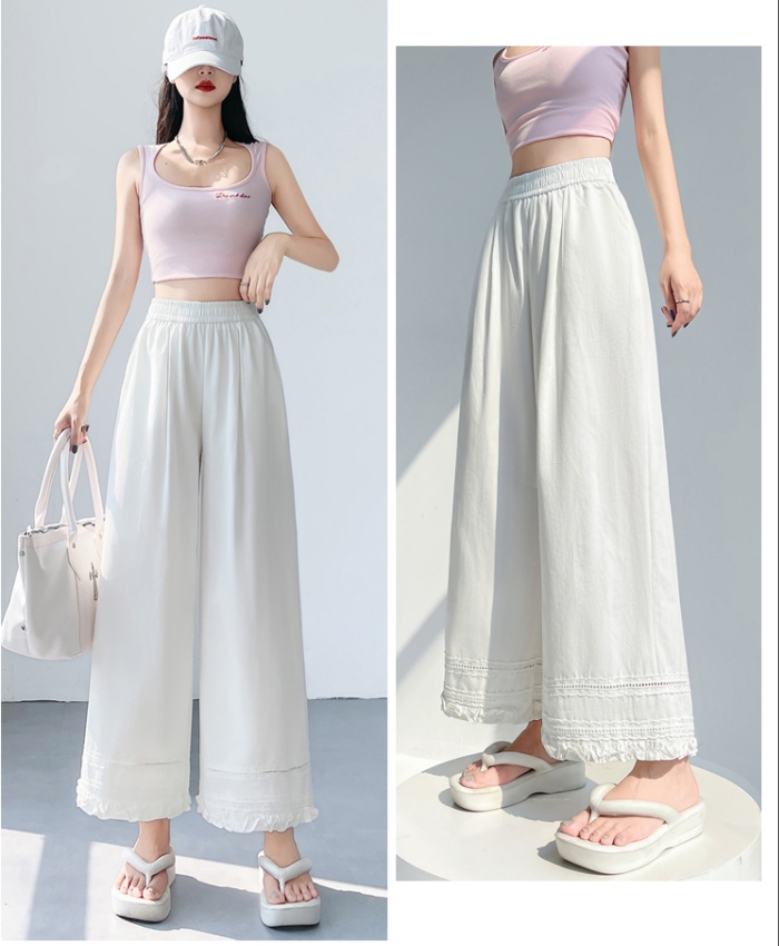 Summer hook flower nine pants loose casual pants