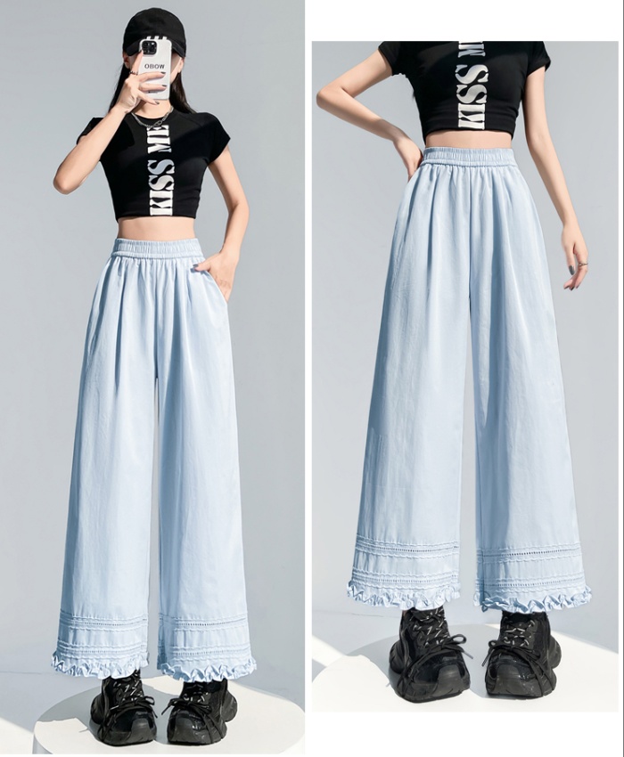 Summer hook flower nine pants loose casual pants