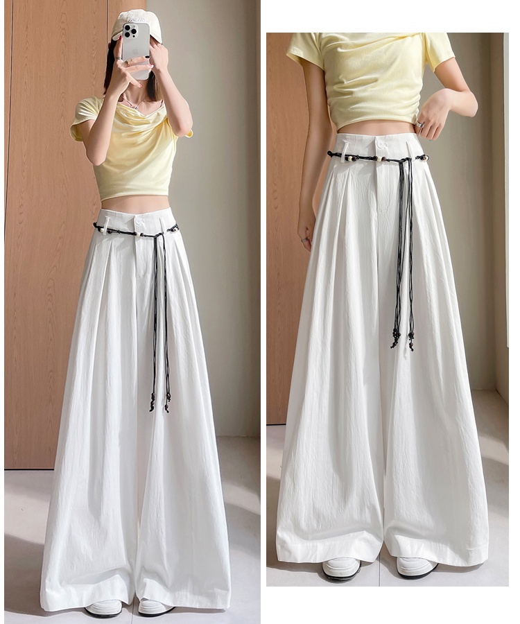 Summer wide leg pants business suit for women