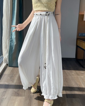 High waist bloomers summer harem pants for women