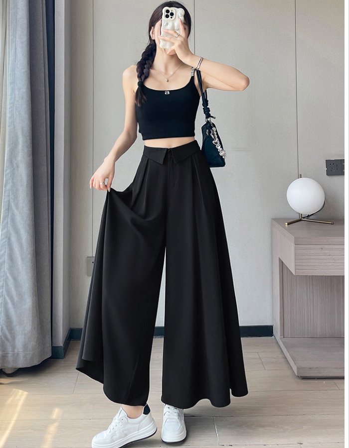 Big culottes lazy wide leg pants for women