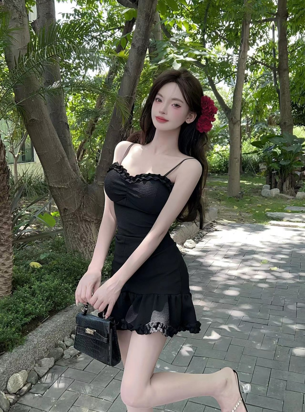 Refinement T-back light luxury dress for women