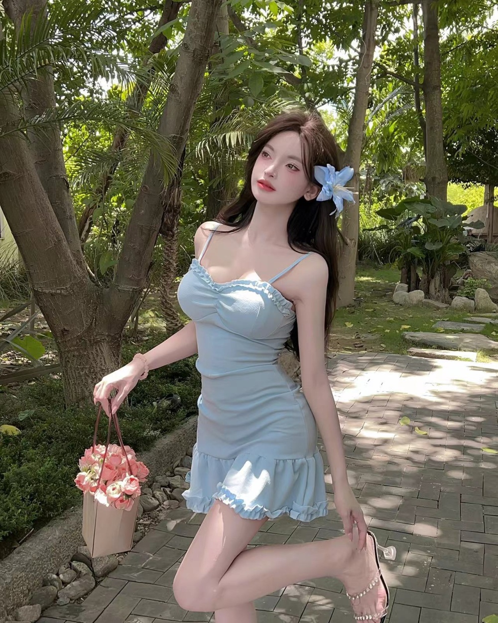 Refinement T-back light luxury dress for women