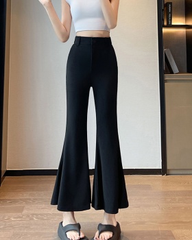 Drape business suit flare pants for women