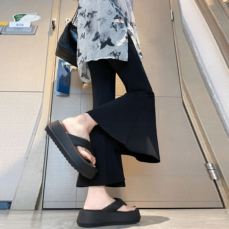 Drape business suit flare pants for women