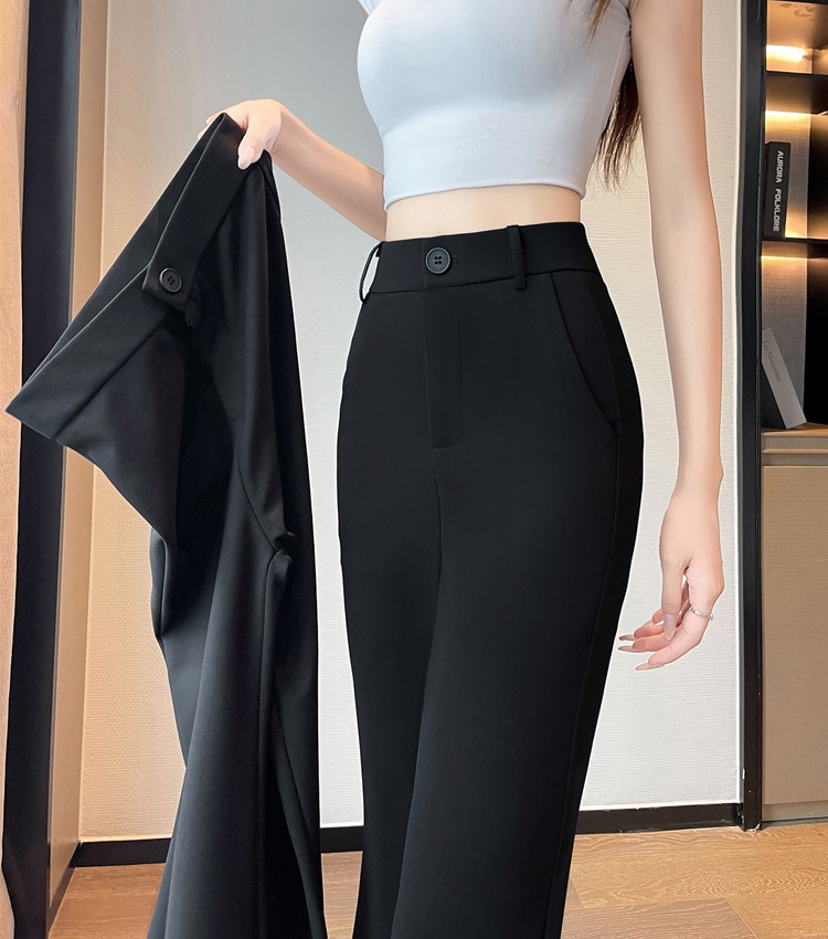 Drape business suit flare pants for women