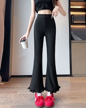 Thin micro speaker business suit Casual flare pants