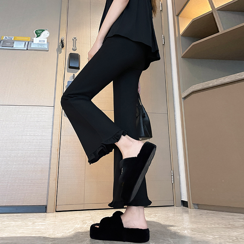 Thin micro speaker business suit Casual flare pants