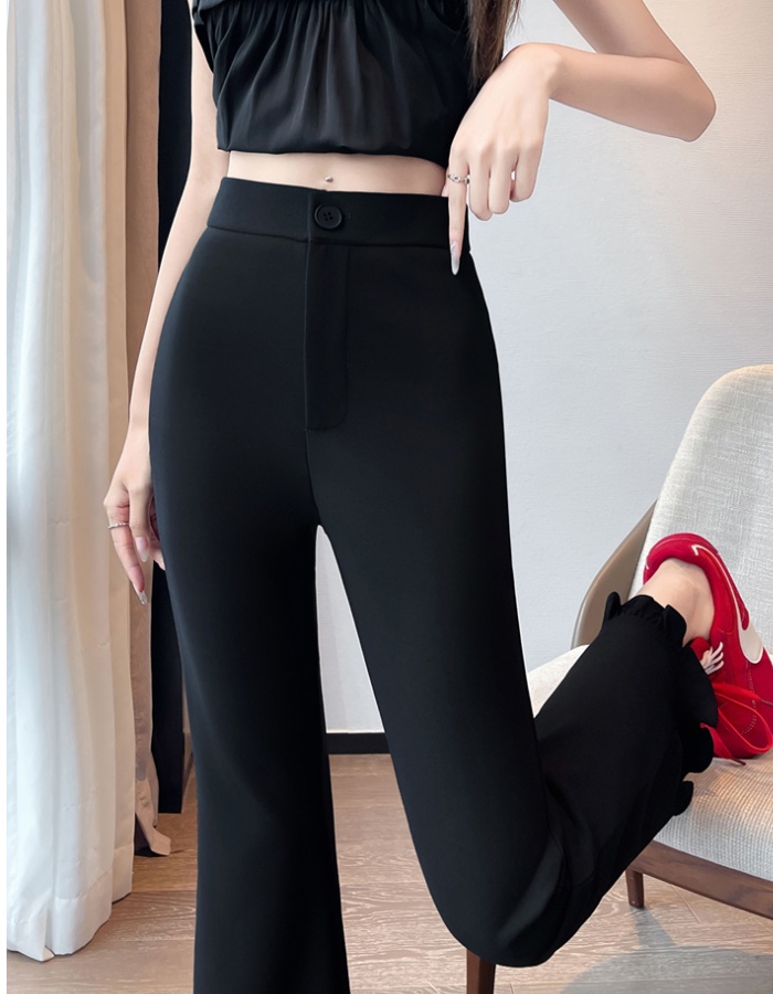 Thin micro speaker business suit Casual flare pants