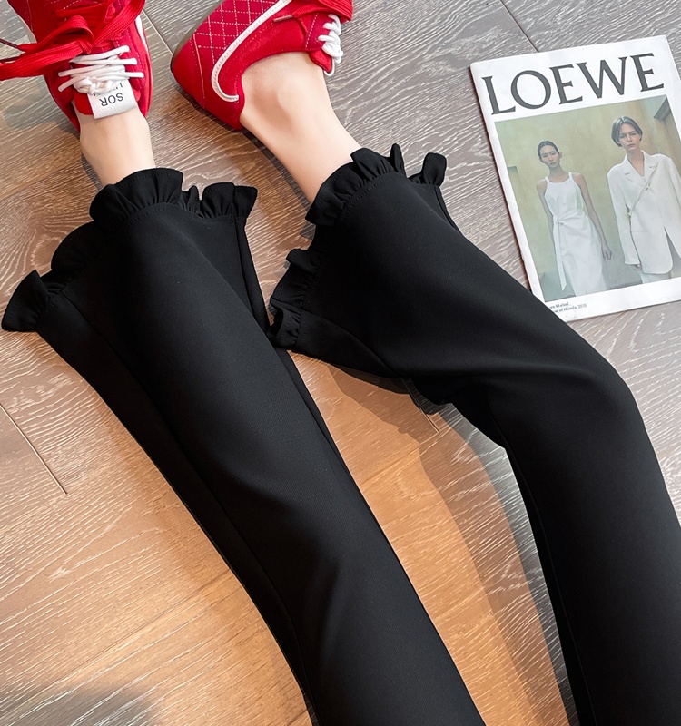 Thin micro speaker business suit Casual flare pants