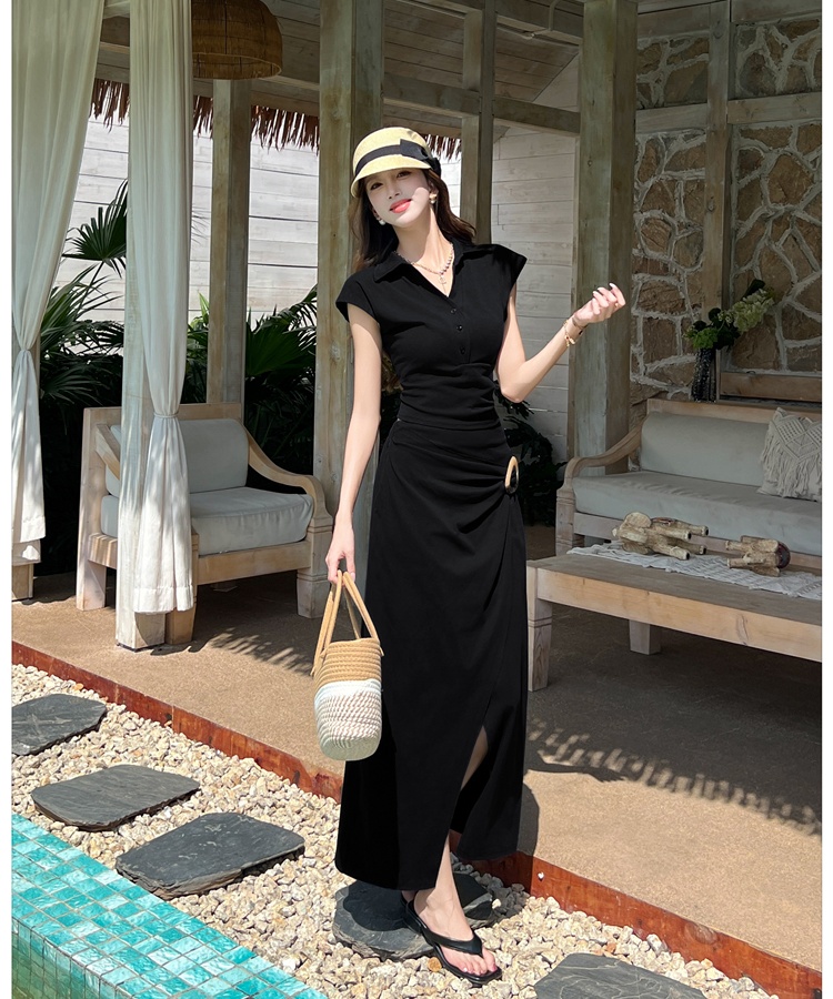 Korean style lazy tops slim skirt 2pcs set