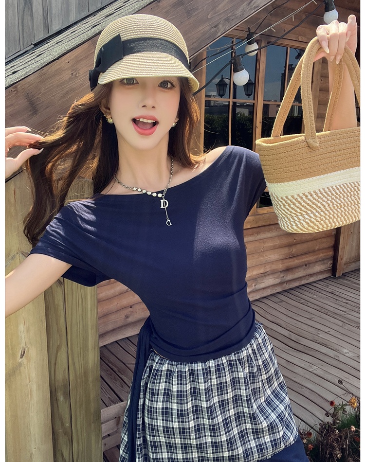 Summer casual pants show young tops 2pcs set for women