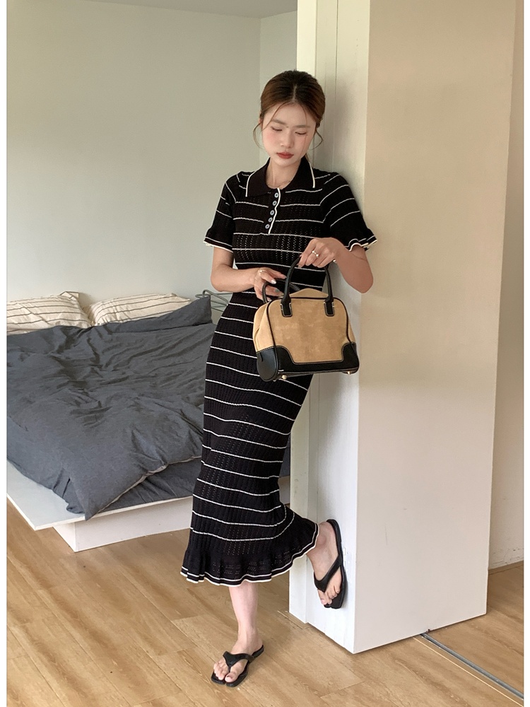 France style Korean style temperament dress