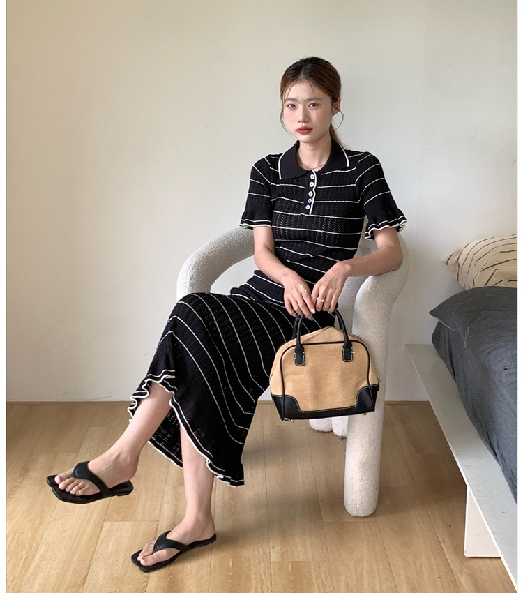 France style Korean style temperament dress