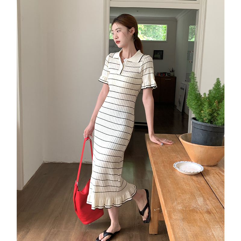 France style Korean style temperament dress
