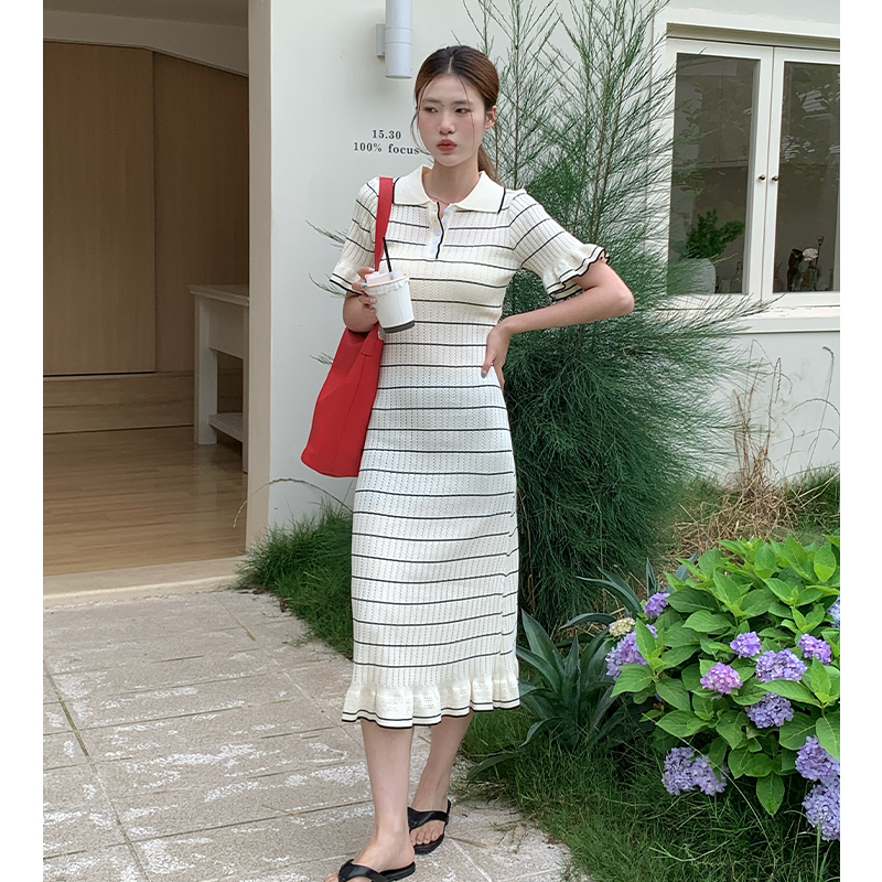 France style Korean style temperament dress