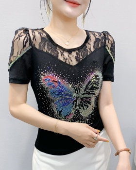 Butterfly T-shirt Korean style small shirt for women