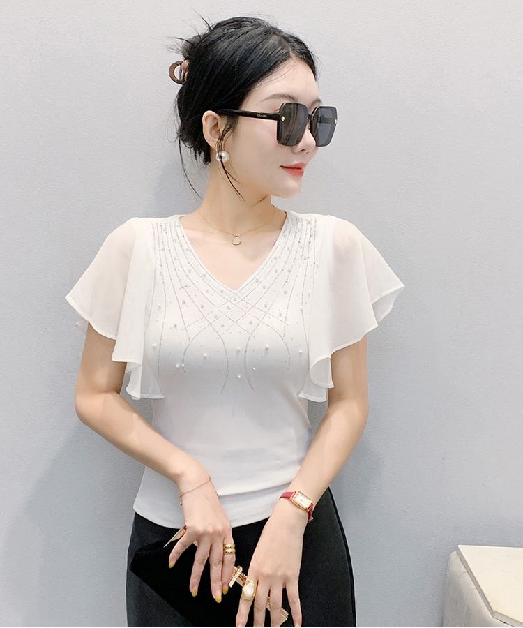 Elegant tops Western style T-shirt for women