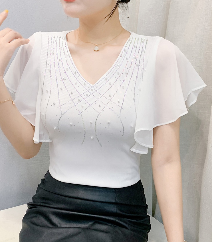 Elegant tops Western style T-shirt for women
