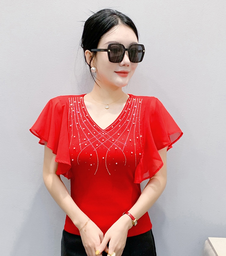 Elegant tops Western style T-shirt for women