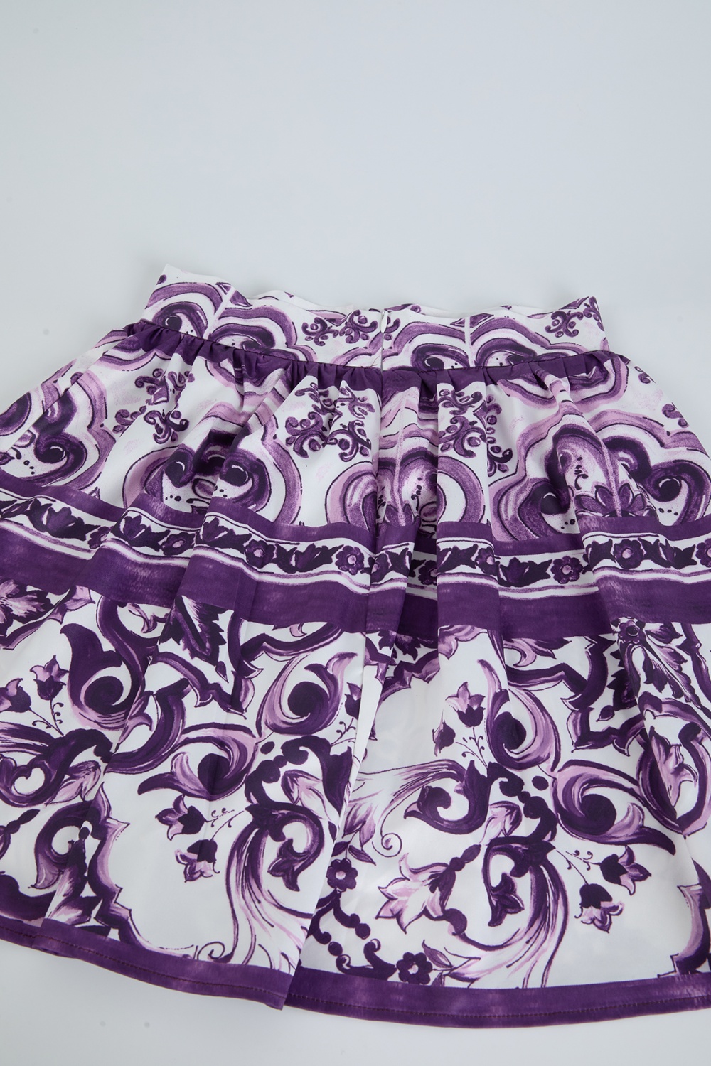 Printing small skirt splice sling tops 2pcs set