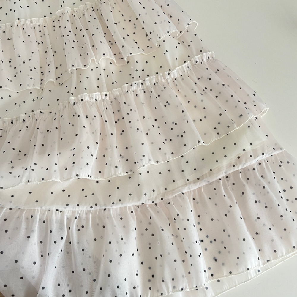 Polka dot conjoined dress summer strap dress