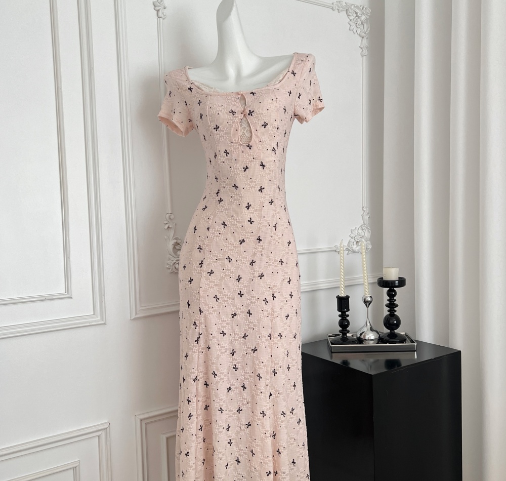 Maiden enticement Korean style bow dress
