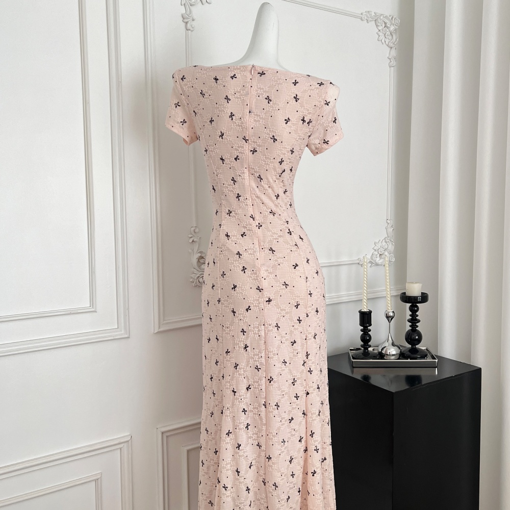 Maiden enticement Korean style bow dress