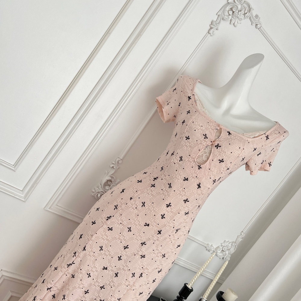 Maiden enticement Korean style bow dress