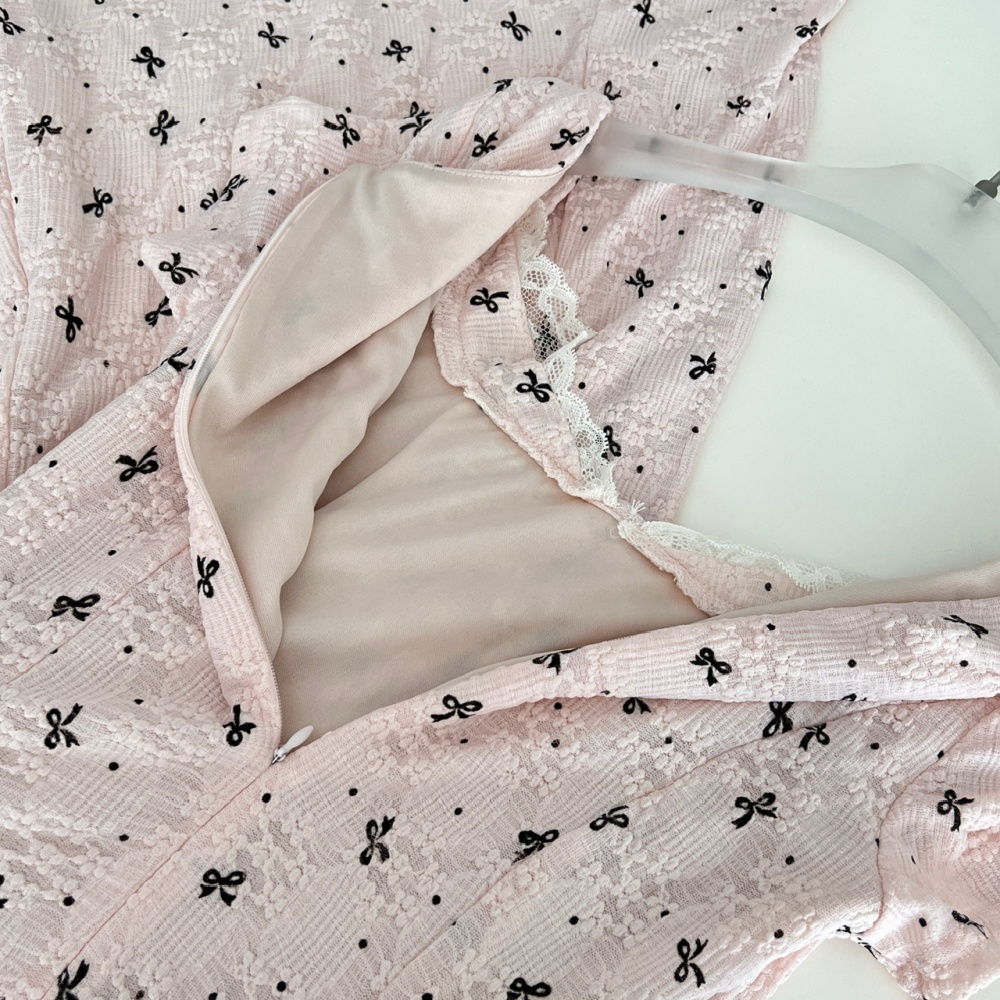 Maiden enticement Korean style bow dress