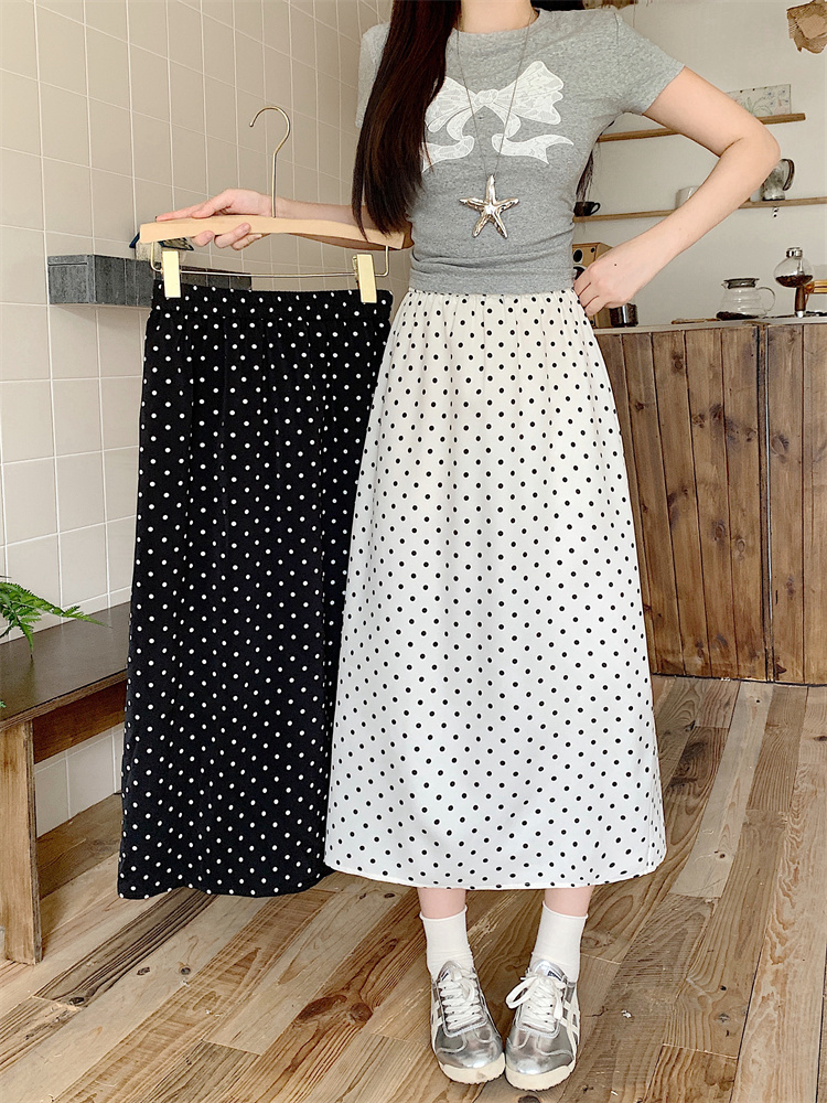 Thin after the split Casual summer skirt for women