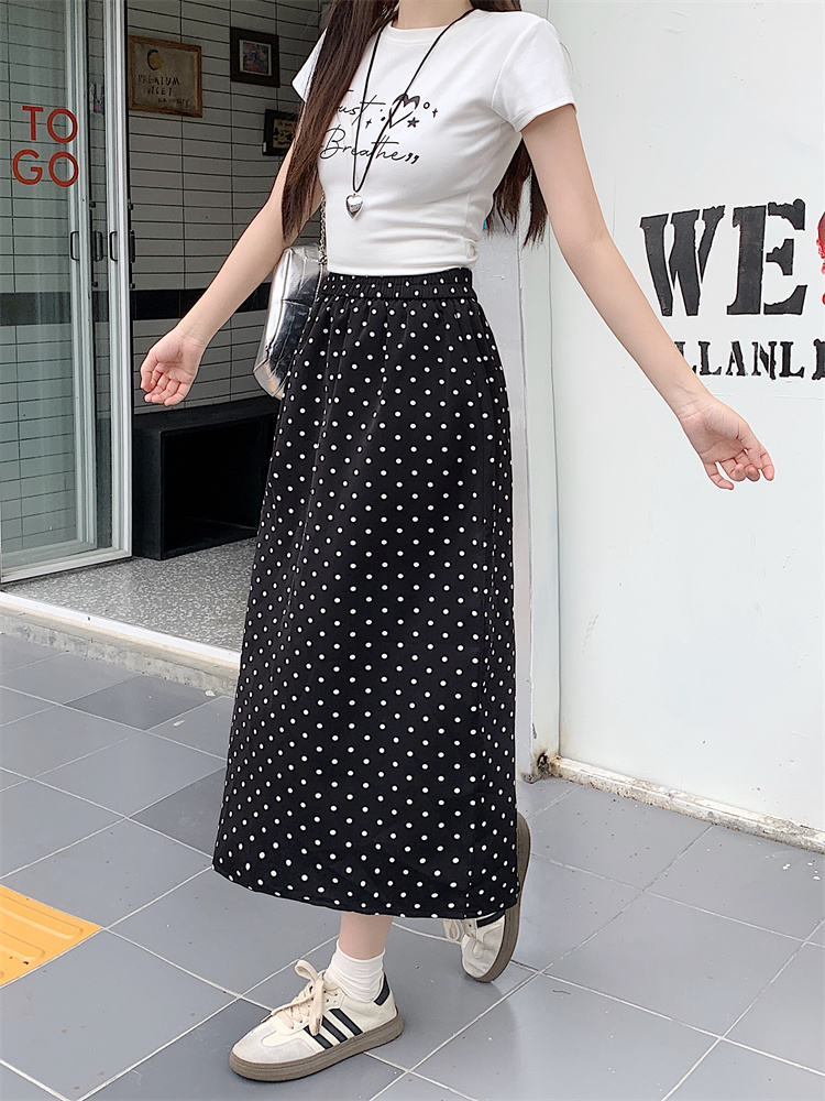 Thin after the split Casual summer skirt for women