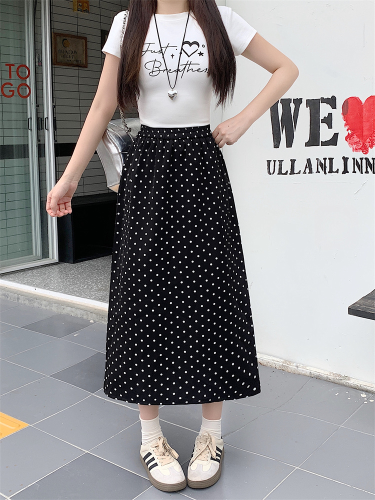 Thin after the split Casual summer skirt for women