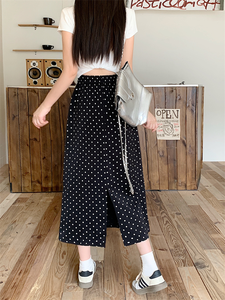 Thin after the split Casual summer skirt for women