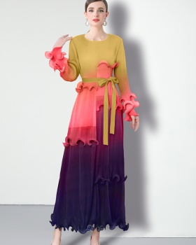 Pleats Please blooming splice dress