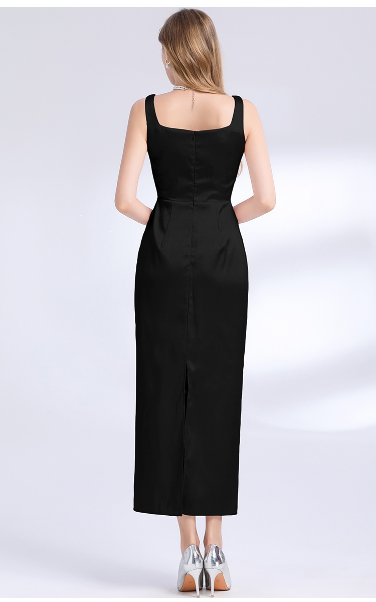 Ladies temperament slim sleeveless sling dress for women