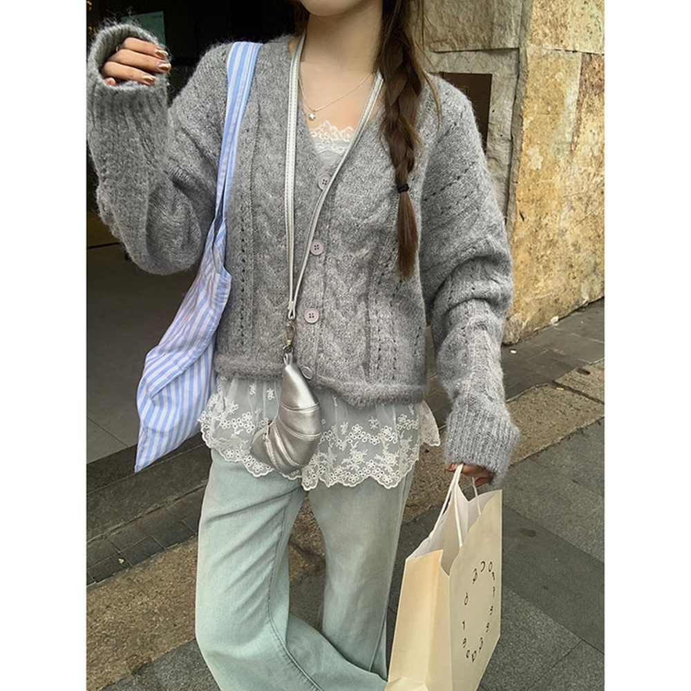 Autumn and winter simple sweater Korean style coat
